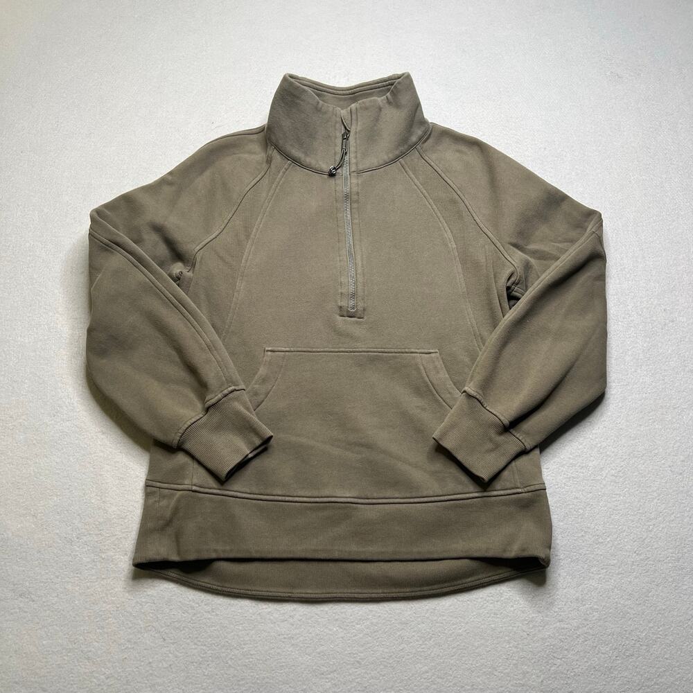 Lululemon Scuba Half Zip Pullover Women’s XS/S Brown Funnel Neck Sweatshirt Y2K